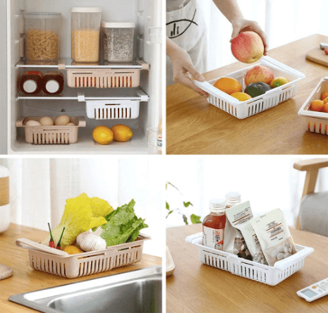 HOMEFLORAL - RETRACTABLE FRIDGE DRAWER ORGANIZER - HOMEFLORAL™